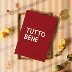 Tutto Bene • italienisches Poster • Wandkunst • Typografie Poster • für die Küche • italienisches Restaurant • Esszimmer Plakat • Pizzeria - vonSUSI