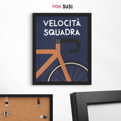 Velocità Squadra Rennrad Poster - vonSUSI