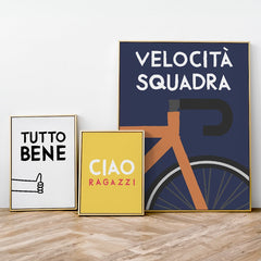 Velocità Squadra Rennrad Poster - vonSUSI