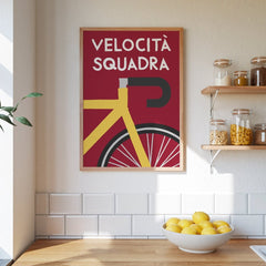 Velocità Squadra Rennrad Poster - vonSUSI